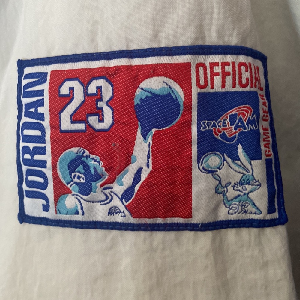 Space Jam Jordan Warner Brothers sz S lightweight Windbreaker Jacker 1996 - Picture 10 of 11